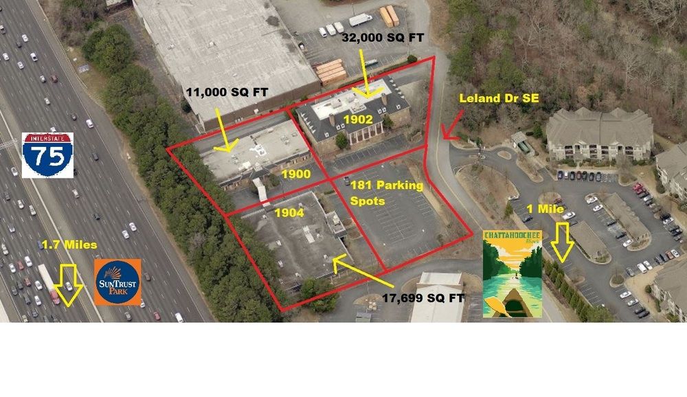 PRIME OFFICE SPACE FOR LEASE-MARIETTA, GA: 1900 Leland Dr SE, Marietta, GA 30067